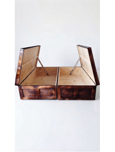 base_de_madera_baul_matrimonial_duplex_color_caoba_cherry_100_madera_de_pino_en_2_partes